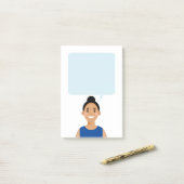 Personalisierte Avatar-Hinweise Post-it Klebezettel (Auf Schreibtisch)