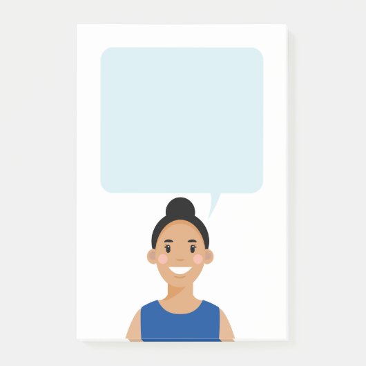 Personalisierte Avatar-Hinweise Post-it Klebezettel (Vorderseite)