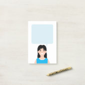 Personalisierte Avatar-Hinweise Post-it Klebezettel (Auf Schreibtisch)