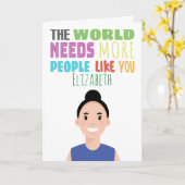 Personalisierte Avatar-Karte Karte (Gelbe Blume)