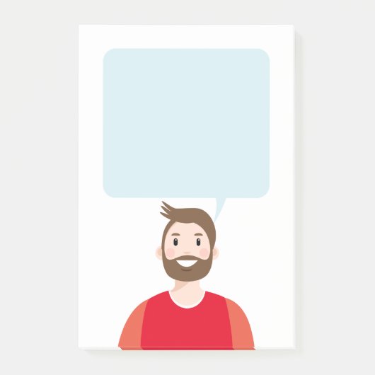 Personalisierte Avatar-Nachhinweise Post-it Klebezettel (Vorderseite)
