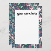 Personalisierte Axolotl-Notecards Dankeskarte (Vorne/Hinten)