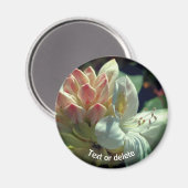 Personalisierte Azalea Blume Magnet (Vorderseite/Rückseite)