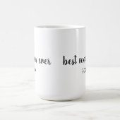 Personalisierte B&W datierte beste Mutter überhaup Kaffeetasse (Mittel)