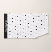 Personalisierte B&W-Dreiecke Handtuch (Handtuch)