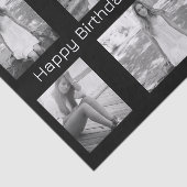 Personalisierte B&W-Fotos und Text-MultiOccasion Seidenpapier (Ausschnitt)