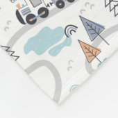 Personalisierte Baby Animals Train Geschenk für Ba Fleecedecke (Ecke)