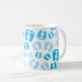 Personalisierte Baby-Baby-Füße Kaffeetasse (VorderseiteRechts)