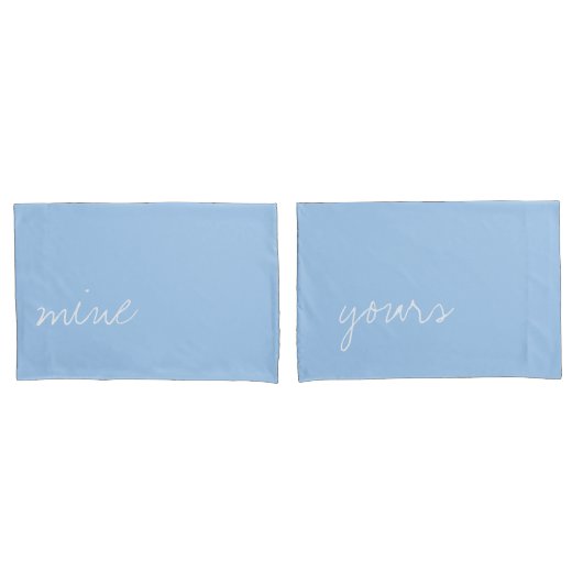 Personalisierte Baby Blue Color Kissenbezug (Vorderseite-Set)