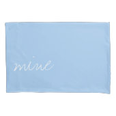 Personalisierte Baby Blue Color Kissenbezug (Vorderseite-Links)