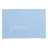 Personalisierte Baby Blue Color Kissenbezug (Vorderseite-Rechts)
