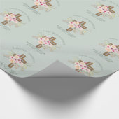 Personalisierte BABY-Dedication Geschenkpapier (Ecke)