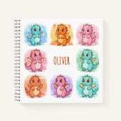 Personalisierte Baby Dragons Notizblock (Vorderseite)