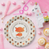 Personalisierte Baby Dusche Teller Woodland Themed (Party)