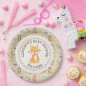 Personalisierte Baby Dusche Teller Woodland Themed (Party)