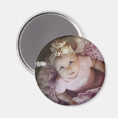 Personalisierte Baby-Foto-Magnete Magnet (Vorderseite/Rückseite)