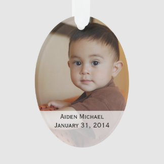 Personalisierte Baby-Foto-Verzierung Ornament