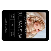 personalisierte Baby-Geburtsanzeigen  Magnet (Horizontal)