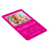 personalisierte Baby-Geburtsanzeigen Magnet (Rechte Seite)