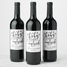 Personalisierte Baby It's Cold Outside Kalligrafie