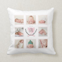 PERSONALISIERTE BABY MÄDCHEN-FOTOKOLLAGE MIT SCHWE