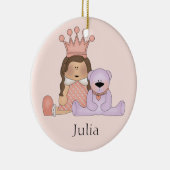 Personalisierte Baby-Mädchen-Verzierung Keramikornament (Rechts)