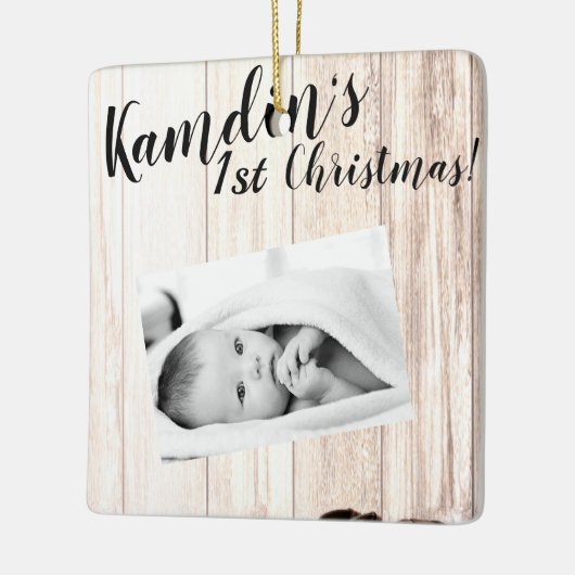 Personalisierte Baby Ornament Stiefel Landrost (Links)