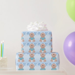 Personalisierte Baby-Party für Jungen Geschenkpapier