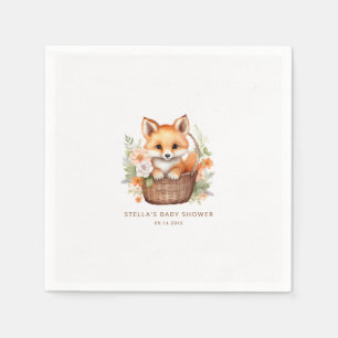 Personalisierte Baby-Party-Servietten mit Wald-Fuc Serviette