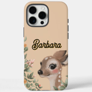 Personalisierte Baby-Rehkitz-Hülle für Telefon / i iPhone 16 Pro Max Hülle