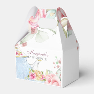 Personalisierte Baby-Tee-mit Blumendusche Geschenkschachtel