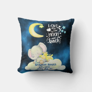 Personalisierte Baby-Wurfpillow Kissen