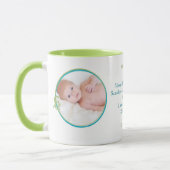 Personalisierte Babyaufnahmen Tasse (Links)