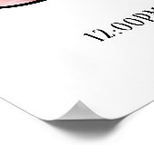 Personalisierte Babybrik N mit Grenze - Poster (Ecke)