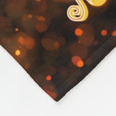 Personalisierte Babydecke mit goldenem falschen Gl Fleecedecke (Ecke)