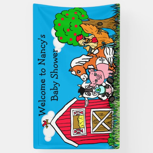 Personalisierte Babydusche Banner (Vertikal)