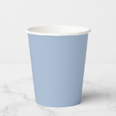 Personalisierte Babydusche Blue Duckling Paper Cup Pappbecher (Rückseite)