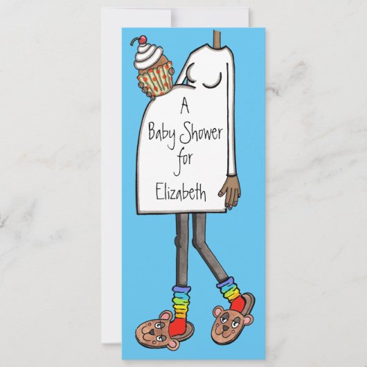 Personalisierte Babydusche Dark Skin Tone Einladung (Vorderseite)