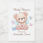 Personalisierte Babydusche Lebensmitteletikett (Einzelnes Label)