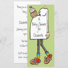 Personalisierte Babydusche Leuchttonne Einladung