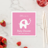 Personalisierte Babydusche mit Elefant Serviette (Beispiel)