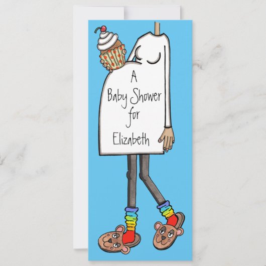 Personalisierte Babydusche Mittlere Hautfone Einladung (Vorderseite)