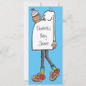 Personalisierte Babydusche Mittlere Hautfone Einladung (Vorderseite)