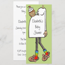 Personalisierte Babydusche Mittlere Hautfone Einladung