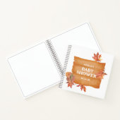 Personalisierte Babydusche Notizblock (Innenseite)