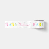 Personalisierte Babydusche Satinband (Vorderseite)