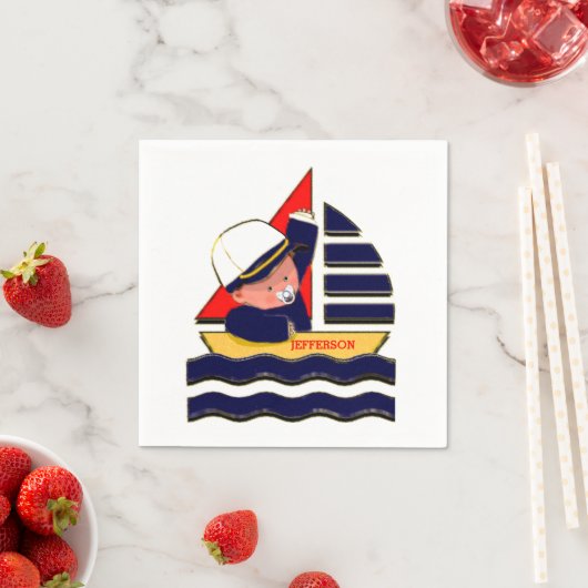 personalisierte Babydusche Serviette (Beispiel)