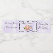 Personalisierte Babydusche Wasserflaschenetikett (Einzelnes Label)