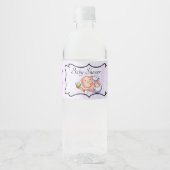 Personalisierte Babydusche Wasserflaschenetikett (Vorderseite)