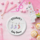 Personalisierte Babyduschpapier-Teller Pappteller (Party)